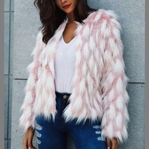 ❤MAISON MASCALLIER😍 Faux Fur Jacket STUNNING!
